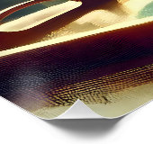 Retro 50s Manhattan Martini voor de Kerstman Perfect Poster (Hoek)