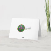 Retro 50s Mardi Gras Cocktail Party Kaart (Achterkant)