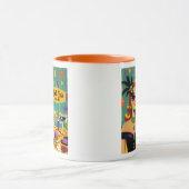 Retro 50s Mardi Gras Martini Cocktail Party Mok (Midden)