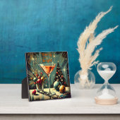 Retro 50s Merry & Bright Christmas Martini Fotoplaat (Insitu)