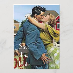 Retro 50's Save the Date Invitations