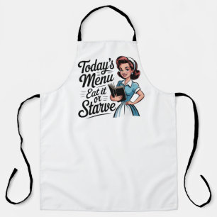 Retro 50s serveerster – Grappig vintage keuken Schort