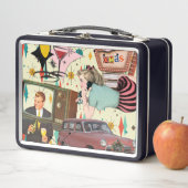 Retro 50s Style California Kerstcollage (In situ)