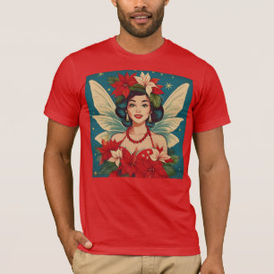Retro 50s Tropische Kerstmis Pin-Up Beauty Queen T-shirt