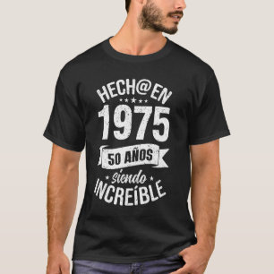 Retro 50ste verjaardag mannen grappig 1975 50 verj t-shirt