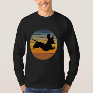 Retro 60-er 70-er 80-er 90-er Dachsund Wienerse Ho T-shirt