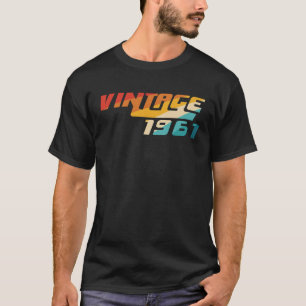 Retro 60 jaar oude vintage auto 1961 60e verjaarda t-shirt