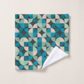 Retro  60-patroon bad handdoek (Wasdoekje)