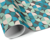 Retro 60-patroon cadeaupapier (Rol Hoek)