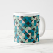 Retro  60-patroon extra grote beker (Voorkant rechts)