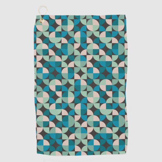 Retro 60-patroon golfhanddoek (Voorkant)