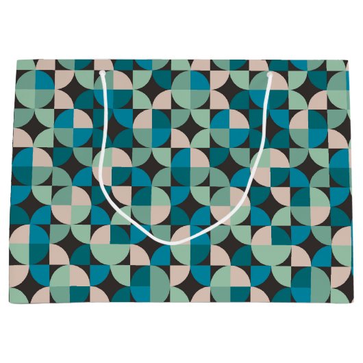 Retro 60-patroon groot cadeauzakje (Voorkant)