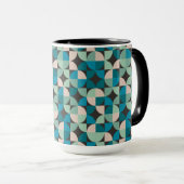 Retro 60-patroon mok (Voorkant rechts)