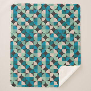 Retro  60-patroon sherpa deken