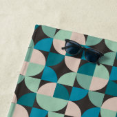 Retro 60-patroon strandlaken (In situ)