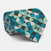 Retro  60-patroon stropdas (Opgerold)