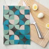 Retro  60-patroon theedoek (Quarter Fold)