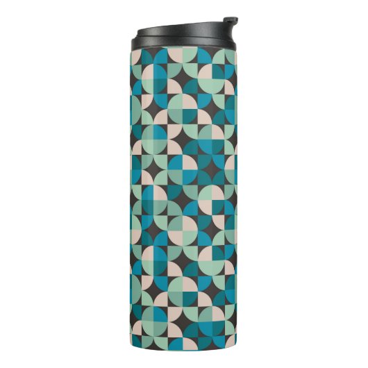 Retro 60-patroon thermosbeker (Gedraaid links)