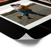 Retro 60e Jubileum Hearts Custom Photo Collage Poster (Hoek)