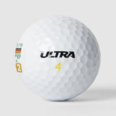 Retro 60e verjaardag 1962 golfballen (Logo)