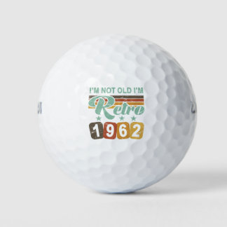 Retro 60e verjaardag 1962 golfballen