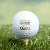 Retro 60e verjaardag 1962 golfballen (Insitu Shirt)