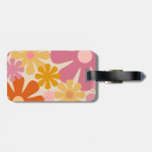 Retro 60s 70s Aesthetisch Bagagelabel flessenpatro (Achterkant horizontaal)