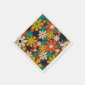 Retro 60s 70s Aesthetisch Floral Pattern Servet (Hoek)