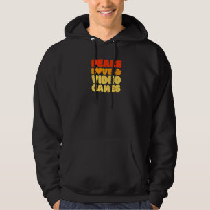 Retro 60s 70s Gaming Player Video Games Streamer Hoodie