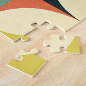 Retro 60's 70's geometrisch patroon. legpuzzel (Zijkant)