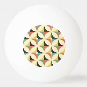 Retro 60's 70's geometrisch patroon. pingpongballen