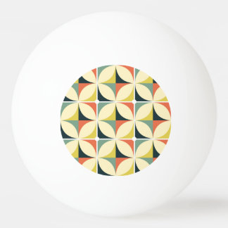 Retro 60's 70's geometrisch patroon. pingpongballen