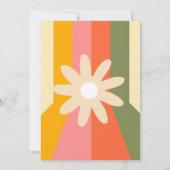 Retro 60s 70s Groovy Stripes Couples Douche Kaart (Achterkant)