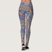 Retro 60s 70s Hippie Paisley Pattern Leggings (Achterkant)