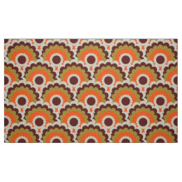 Retro 60s 70s Mod fabric Scallop Stof