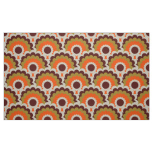 Retro 60s 70s Mod fabric Scallop Stof
