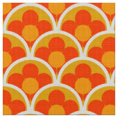 Retro 60s 70s patroon gestileerde stof (Close Up)