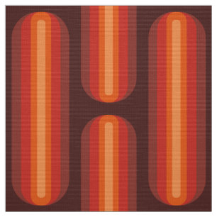 Retro 60s 70s patroon gestileerde stof