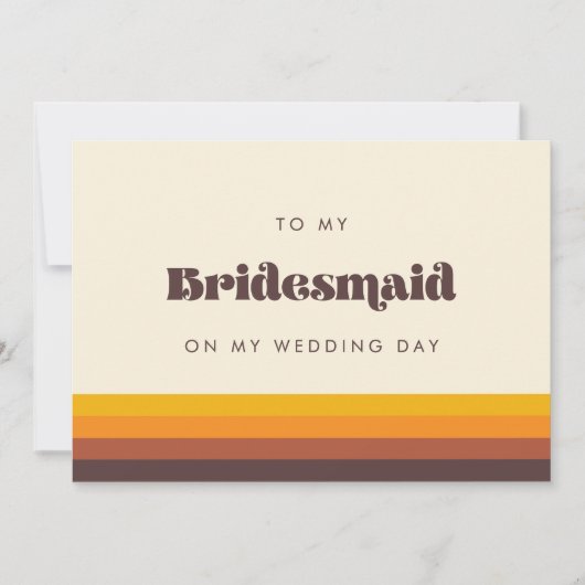 Retro 60s à ma femme de chambre sur ma carte de jo (Devant)