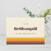 Retro 60s à ma femme de chambre sur ma carte de jo (Debout devant)