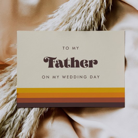 Retro 60s à mon père sur ma carte de jour de maria