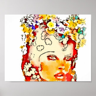 Retro 60s Babe Poster