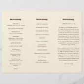 Retro 60s  drievoudig huwelijksprogramma (Voorkant)