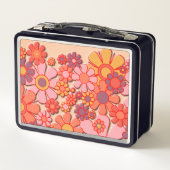 Retro 60s  esthetisch Schattige roze bloemig (Achterkant)