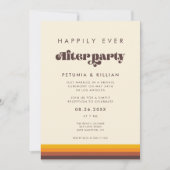 Retro 60s  Gelukkig ooit na het feest Kaart (Voorkant)