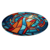 Retro 60s kerstkaars snijplank (Hoek)