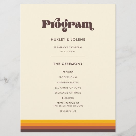 Retro 60s  kleuren programma (Voorkant)