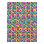 Retro 60s Lips Pop Culture Art Deco Tafelkleed (Voorkant)