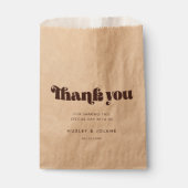 Retro 60s  Mid Century Wedding Bedankzakje (Voorkant)