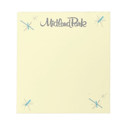 Retro 60s Moderne Notitieblok (Voorkant)